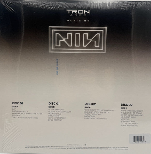 Nine Inch Nails - Tron: Ares (Original Motion Picture) - New 2 LP Record 2025 The Null Corporation Interscope Disney White Opaque Vinyl - Soundtrack - Shuga Records