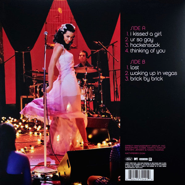 Katy Perry - MTV Unplugged (2009) - New LP Record 2025 Capitol USA Violet Translucent - Pop Rock / Acoustic / Soft Rock - Shuga Records