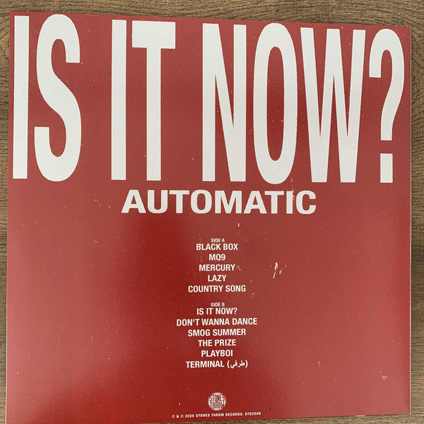 8/24/26 PRE-ORDER Meet & Greet Signing with AUTOMATIC - Is It Now? - New LP Record 2026 Stones Throw Blue & Black Split Vinyl - Pop - Shuga Records