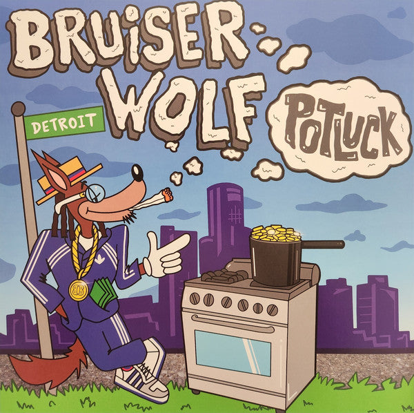 Bruiser Wolf - Potluck - Mint- LP Record 2025 Fake Shore Drive Get On Down Exclusive Green/Purple Split Vinyl - Hip Hop