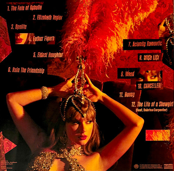 Taylor Swift - The Life Of A Showgirl - New LP Record 2025 Republic Sweat And Vanilla Perfume Edition Orange Glitter Vinyl & Booklet - Synth Pop - Shuga Records