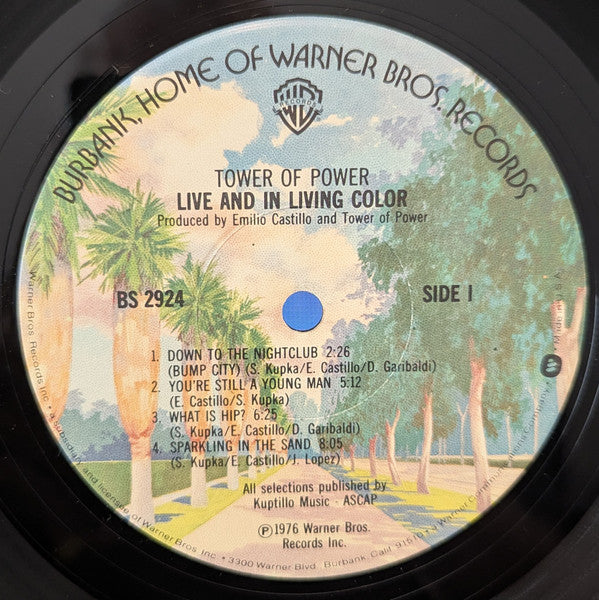 Tower Of Power - Live And In Living Color - VG+ LP Record 1976 Warner USA Vinyl - Funk / Soul / Rhythm & Blues - Shuga Records