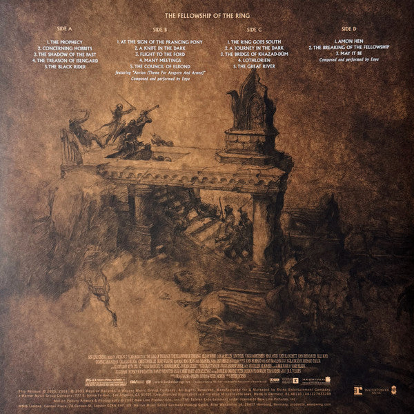 Howard Shore - The Lord Of The Rings: The Fellowship Of The Ring (Original Motion Picture 2002) - New 2 LP Record 2025 WaterTower Palantír Clear Vinyl - 2000s Soundtrack - Shuga Records