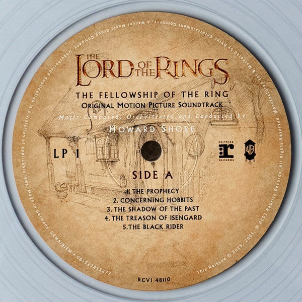 Howard Shore - The Lord Of The Rings: The Fellowship Of The Ring (Original Motion Picture 2002) - New 2 LP Record 2025 WaterTower Palantír Clear Vinyl - 2000s Soundtrack - Shuga Records