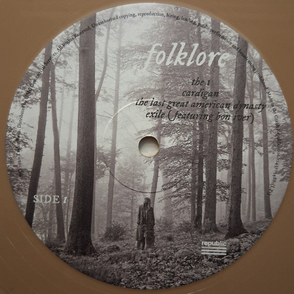 Taylor Swift - Folklore (2020) - Mint- 2 LP Record 2025 Republic In The Trees Brown/Gold Vinyl - Indie Rock / Indie Pop