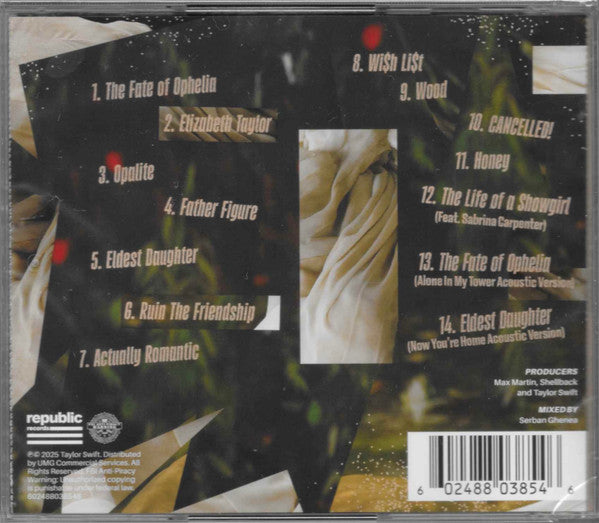 Taylor Swift - The Life Of A Showgirl New CD Album Republic Alone In My Tower Acoustic Version - Pop / Dance-pop - Shuga Records