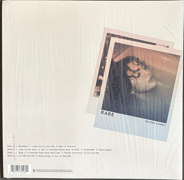 Selena Gomez - Rare (2020) - New 2 LP Record 2025 Interscope Urban Outfitters Exclusive Clear And Pink Splatter Vinyl & Insert - Pop / Dance-pop - Shuga Records