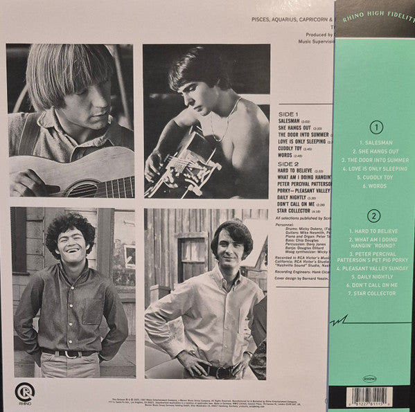 The Monkees - Pisces, Aquarius, Capricorn & Jones Ltd. (1967) New LP Record 2025 Rhino High Fidelity 180 gram Vinyl & OBI - Pop Rock / Psychedelic Rock