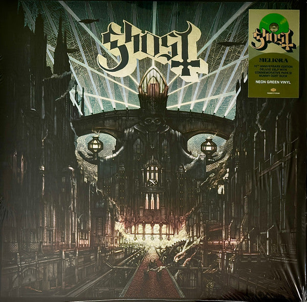 Ghost - Meliora (2015) - New 2 LP Record 2025 Loma Vista Spinefarm Neon Green Vinyl - Heavy Metal / Doom Metal - Shuga Records