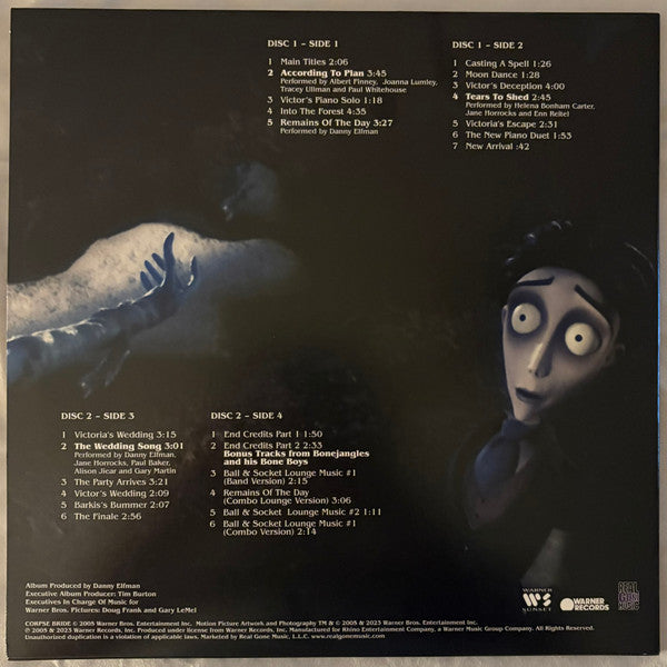 Danny Elfman - Tim Burton's Corpse Bride (Original Motion Picture 2005) - New 2 LP Record 2025 Warner Real Gone Music Urban Outfitters Exclusive Pumpkin Splatter Vinyl - Soundtrack - Shuga Records
