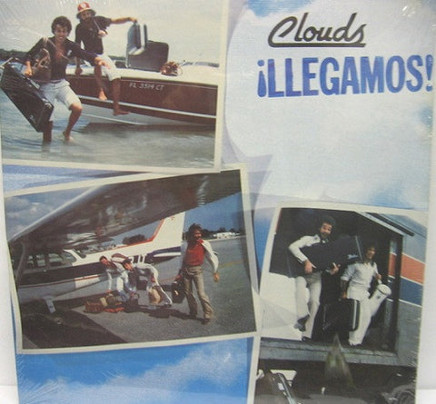 Clouds – ¡Llegamos! - VG+ LP Record 1979 Common Cause USA Blue Vinyl - Latin / Disco / Funk