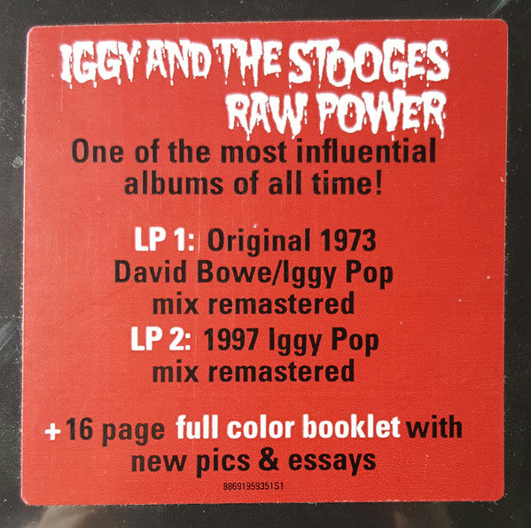 Iggy And The Stooges - Raw Power (1973) - New 2 LP Record Store Day 2012 Columbia Vinyl & Booklet - Hard Rock / Garage Rock - Shuga Records