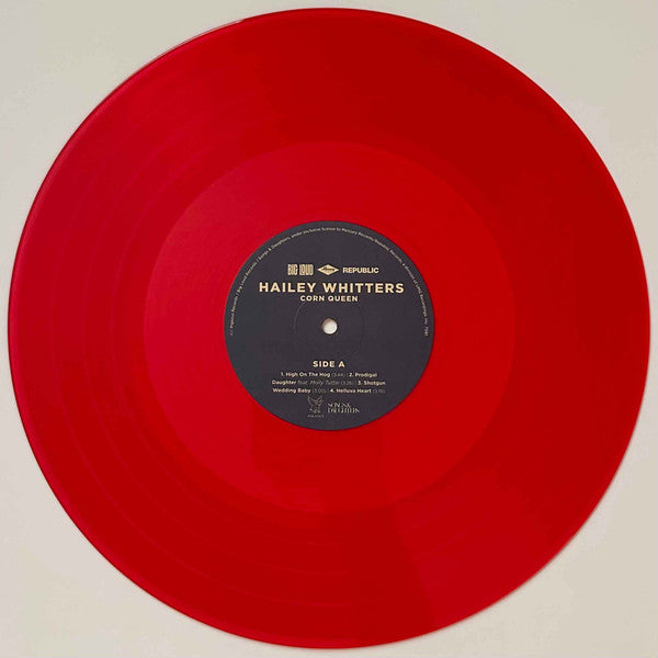 Damaged Cover - Hailey Whitters - Corn Queen - New 2 LP Record 2025 Pigasus Big Loud Urban Outfitters Exclusive Red Velvet Vinyl - Country - Shuga Records