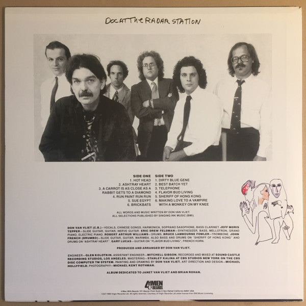 Captain Beefheart And The Magic Band - Doc At The Radar Station (1980) - VG+ LP Record 2011 4 Men With Beards USA 1810 gram Vinyl - Rock & Roll / Avantgarde - Shuga Records