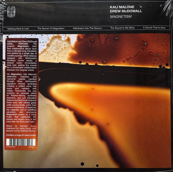 Kali Malone & Drew McDowall - Magnetism - Mint- LP Record 2025 Ideologic Organ Vinyl & Poster - Experimental Electronic / Ambient / Minimal / Drone - Shuga Records