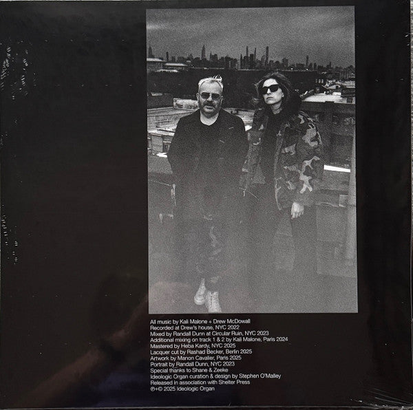 Kali Malone & Drew McDowall - Magnetism - Mint- LP Record 2025 Ideologic Organ Vinyl & Poster - Experimental Electronic / Ambient / Minimal / Drone - Shuga Records
