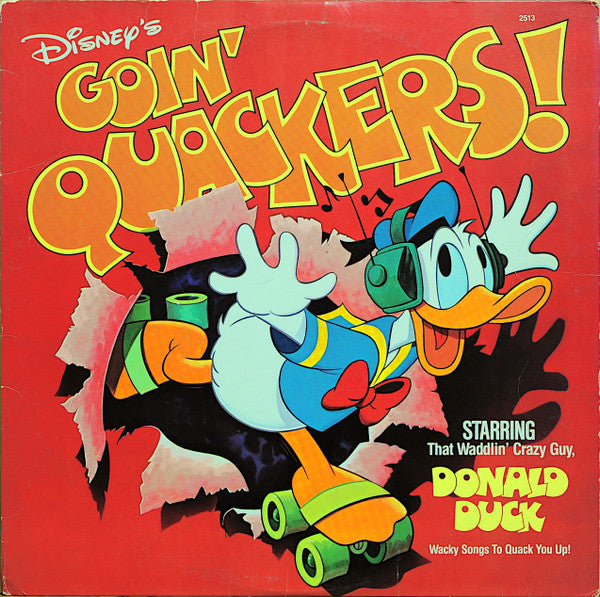 Donald Duck - Goin' Quackers - VG LP Record 1980 Walt Disney Disneyland USA Vinyl - Children's - Shuga Records