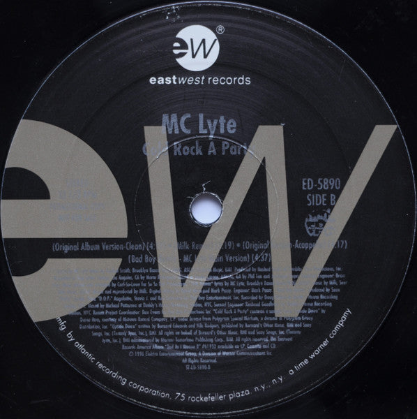 MC Lyte - Cold Rock A Party (Bad Boy Remix) - Mint- 12" Single Record 1996 EastWest USA Promo Vinyl - Hip Hop - Shuga Records