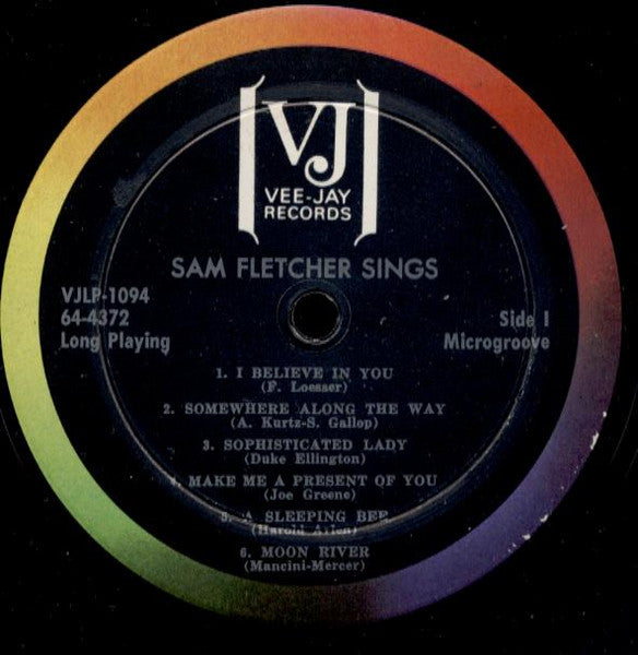 Sam Fletcher - Sings I Believe In You - VG+ (VG Cover) LP Record 1964 Vee Jay USA Vintl - Jazz / Big Band - Shuga Records