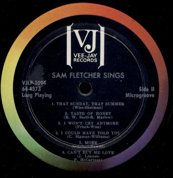 Sam Fletcher - Sings I Believe In You - VG+ (VG Cover) LP Record 1964 Vee Jay USA Vintl - Jazz / Big Band - Shuga Records