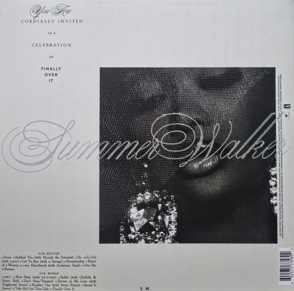 Summer Walker - Finally Over It - Mint- 2 LP Record 2025 LVRN Interscope For Worse Edition Online Exclusive Galaxy Vinyl - R&B / Soul / Funk - Shuga Records