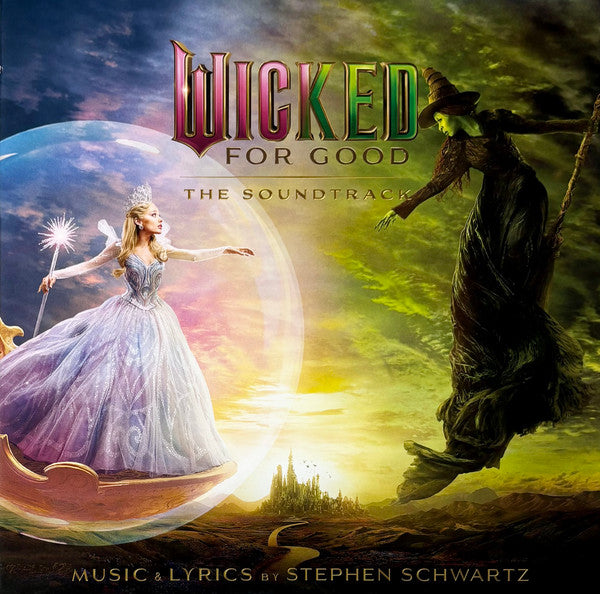 DAMAGED COVER - Stephen Schwartz - Wicked: For Good - New 2 LP Record 2025 Republic Target Exclusive Pink & Green Shimmer Marble Soundtrack / Musical - Shuga Records