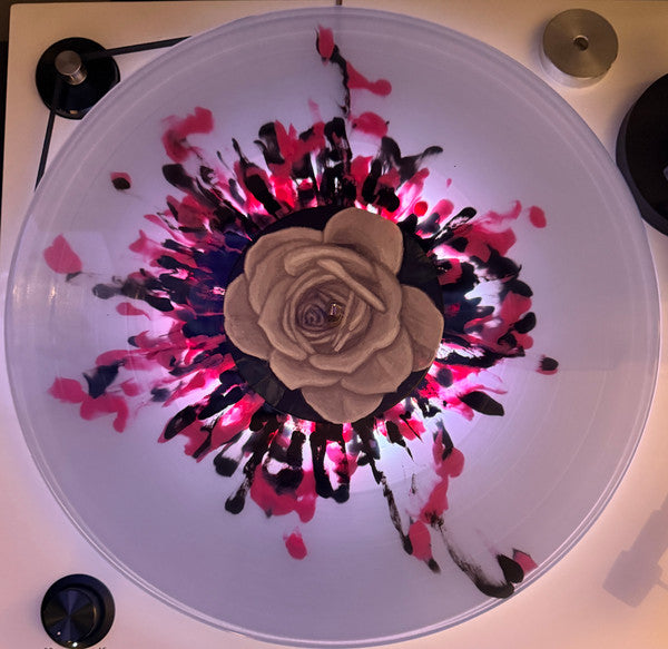 Jack Off Jill - Clear Hearts Grey Flowers - Mint- 2 LP Record 2025 House Of Addams Clear Splatter / Grey Splatter Vinyl & Insert - Rock - Shuga Records