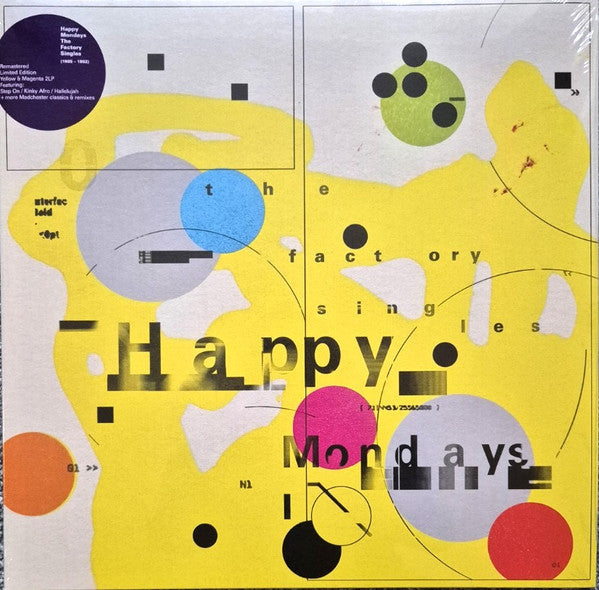 Happy Mondays - The Factory Singles - New 2 LP Record 2025 London Yellow & Magenta Vinyl - Acid House / Rock / Dub / Leftfield - Shuga Records