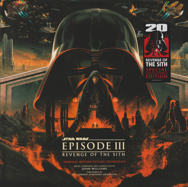 John Williams - Star Wars Episode III: Revenge Of The Sith (2005) - New 2 LP Record 2025 Walt Disney Lucasfilm Red Vinyl - Soundtrack - Shuga Records