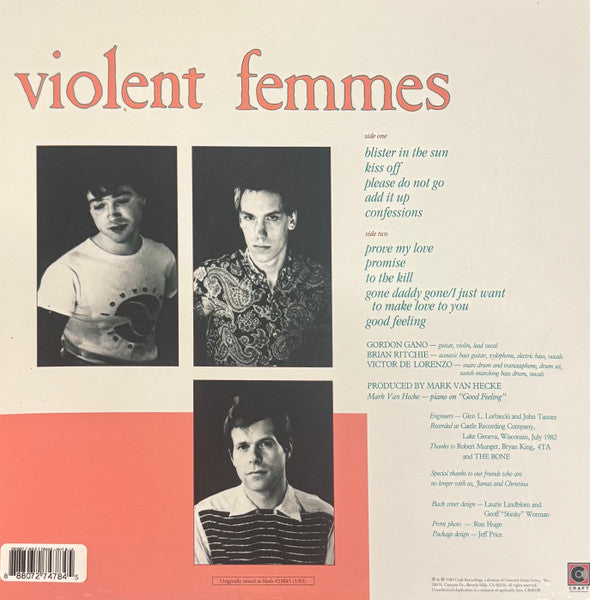 Violent Femmes - Violent Femmes (1983) - Mint- LP Record 2025 Craft Recordings USA Light Blue Vinyl - Alternative Rock