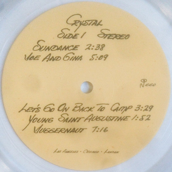 Stan Hubbs - Crystal (1982) - New LP Record 2026 Numero Group Clear Vinyl - Psychedelic Rock - Shuga Records