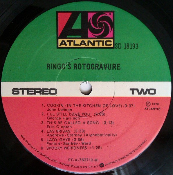 Ringo Starr - Ringo's Rotogravure - Mint- LP Record 1976 Atlantic USA Original Vinyl - Pop Rock - Shuga Records