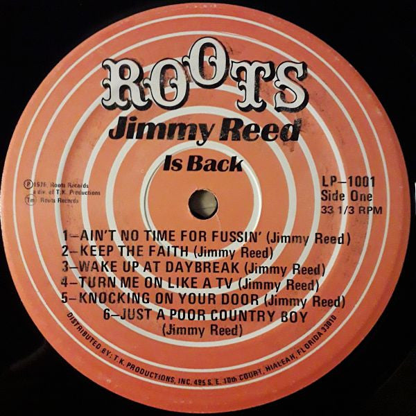 Jimmy Reed - Is Back - VG+ LP Record 1976 Roots USA Vinyl - Chicago Blues - Shuga Records