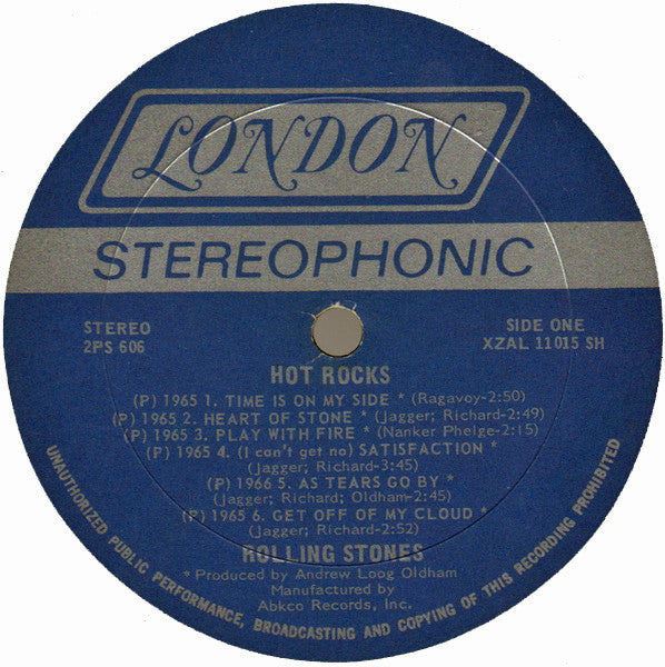 The Rolling Stones - Hot Rocks 1964-1971 - VG+ 2 LP Record 1973 London USA Original Mispress Shelley Pressing Vinyl - Classic Rock / Blues Rock - Shuga Records
