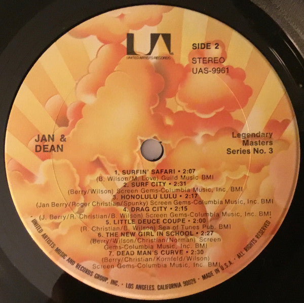 Jan & Dean - Anthology Album (1971) - VG+ 2 LP Record 1977 United Artist Records Vinyl - Surf Rock