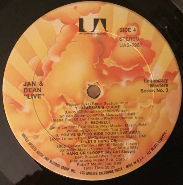 Jan & Dean - Anthology Album (1971) - VG+ 2 LP Record 1977 United Artist Records Vinyl - Surf Rock