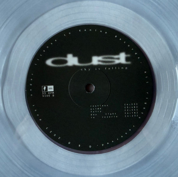 dust - Sky is Falling - Mint- LP Record 2025 Kanine Clear Vinyl, Insert & Download - Indie Rock / Punk - Shuga Records