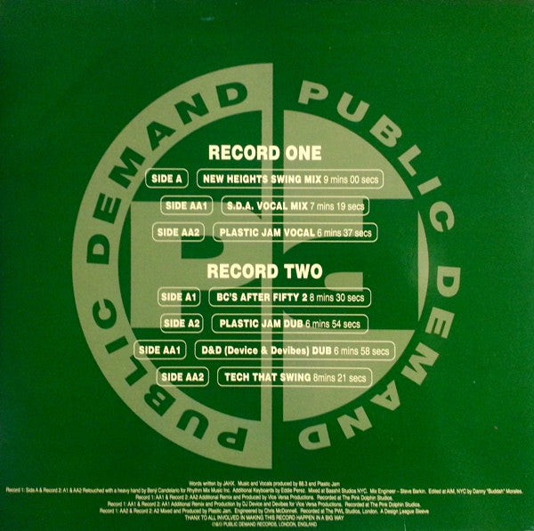 Jahx - That Swing - New 2x12" Single Record 1995 Public Demand UK Vinyl - House / Deep House / Garage House - Shuga Records