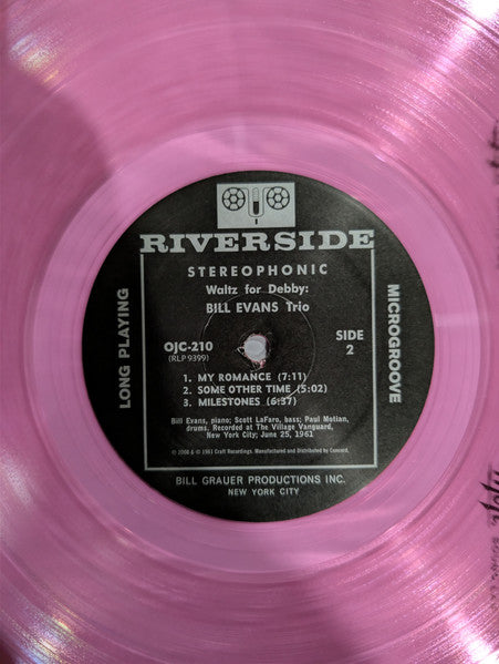 Bill Evans Trio - Waltz For Debby (1962) - New LP Record 2026 Riverside Craft Barnes & Noble Exclusive Transparent Pink Vinyl - Jazz / Post Bop / Modal - Shuga Records