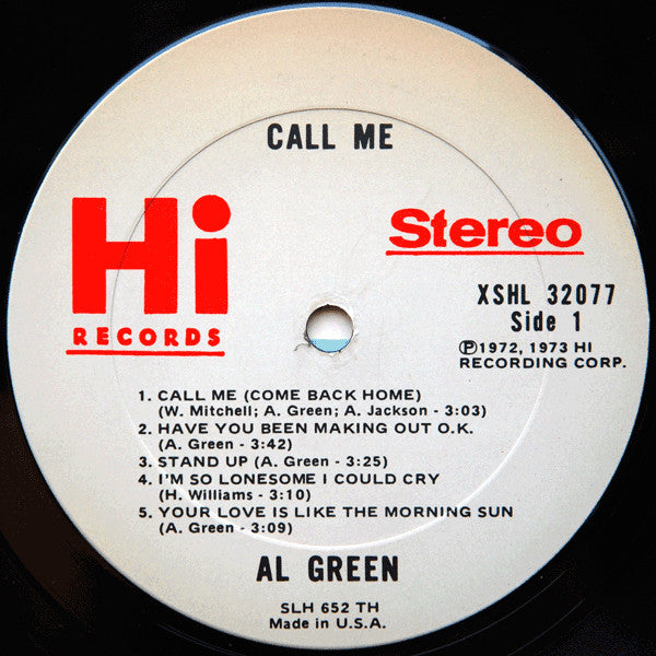 Al Green - Call Me - VG LP Record 1973 Hi USA Original Vinyl - Soul / Funk - Shuga Records