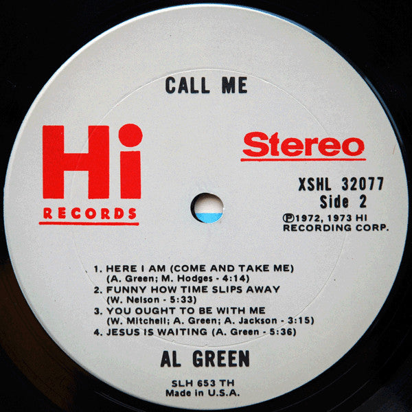 Al Green - Call Me - VG LP Record 1973 Hi USA Original Vinyl - Soul / Funk - Shuga Records