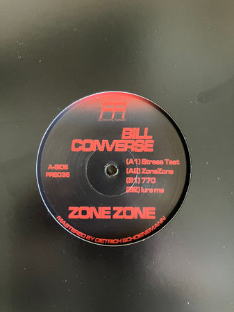 Bill Converse - Zone Zone - New 2 LP Record 2026 Fixed Rhythms Vinyl - Techno / Leftfield / Acid / House