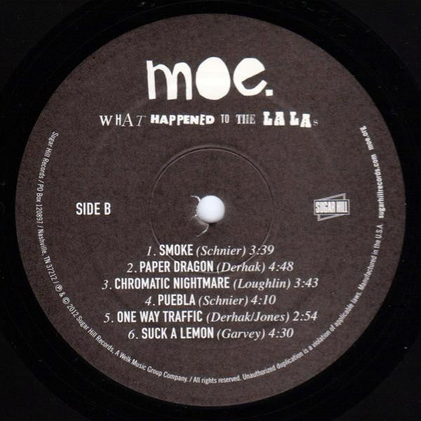 Moe. - What Happened To The La Las - Mint- LP Record 2012 Sugar Hill USA Original RARE Vinyl - Stoner Rock / Psychedelic Rock / Prog Rock - Shuga Records