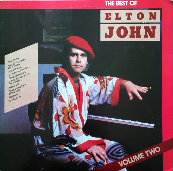 Elton John - The Best Of Elton John Volume Two - Mint- (VG+ cover) LP Record 1981 Columbia USA Vinyl - Pop Rock / Classic Rock - Shuga Records