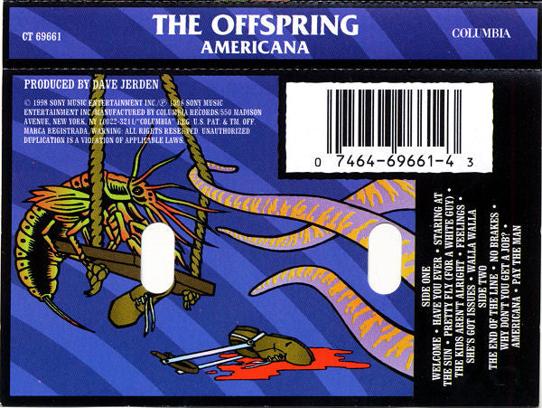 The Offspring - Americana - New Cassette 1998 Columbia USA Original Tape - Alternative Rock / Punk - Shuga Records