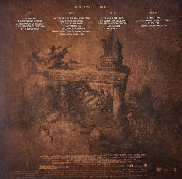 Howard Shore - Lord Of The Rings: The Fellowship Of The Ring (Original Motion Picture 2002) - MInt- 2 LP Record 2025 WaterTower Black Vinyl - 2000s Soundtrack