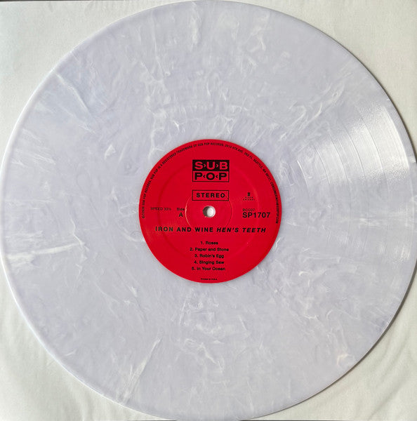 Iron And Wine - Hen's Teeth - New LP Record 2026 Sub Pop Loser Edition Grey Marble Vinyl - Rock / Folk Rock - Shuga Records