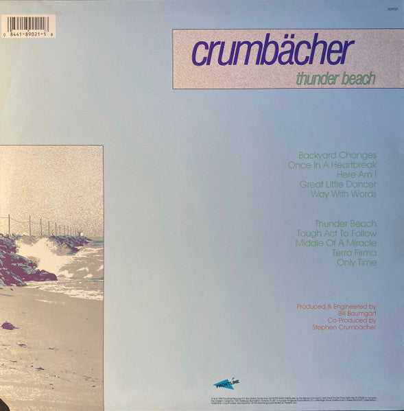 Crumbächer - Thunder Beach - VG+ LP Record 1987 Frontline - New Wave / Synth-pop / Xian - Shuga Records
