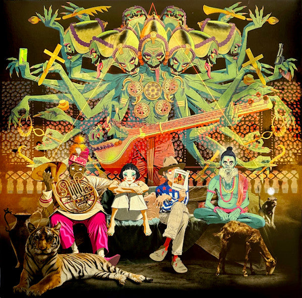 Gorillaz - पर्वत (The Mountain) - New 2 LP Record 2026 Kong Orange Vinyl, Insert, OBI & Lenticular Cover - Pop / Indie / Hip Hop / Latin - Shuga Records