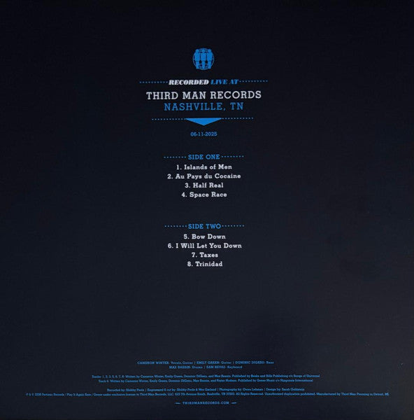 Geese - Live at Third Man Records - New LP Record 2026 Third Man Vinyl - Indie Rock / Folk Rock / Experimental - Shuga Records